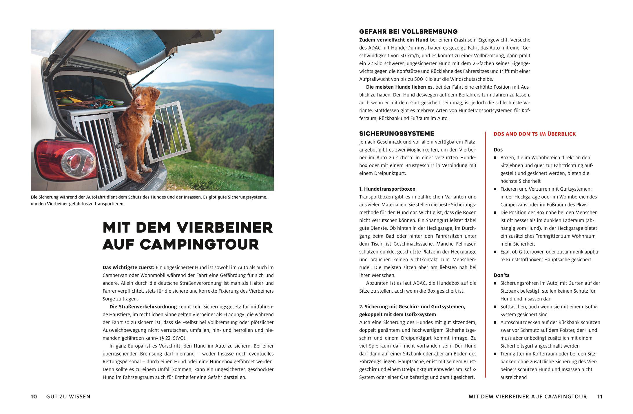 Beispielinhalt (Bild) Yes we camp! Camping mit Hund