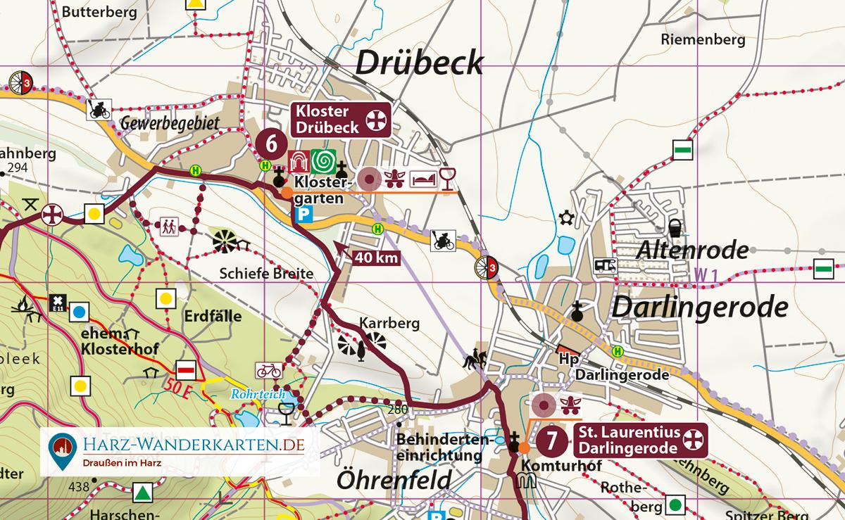 Beispielinhalt (Bild) Harzer Kloster-Wanderweg