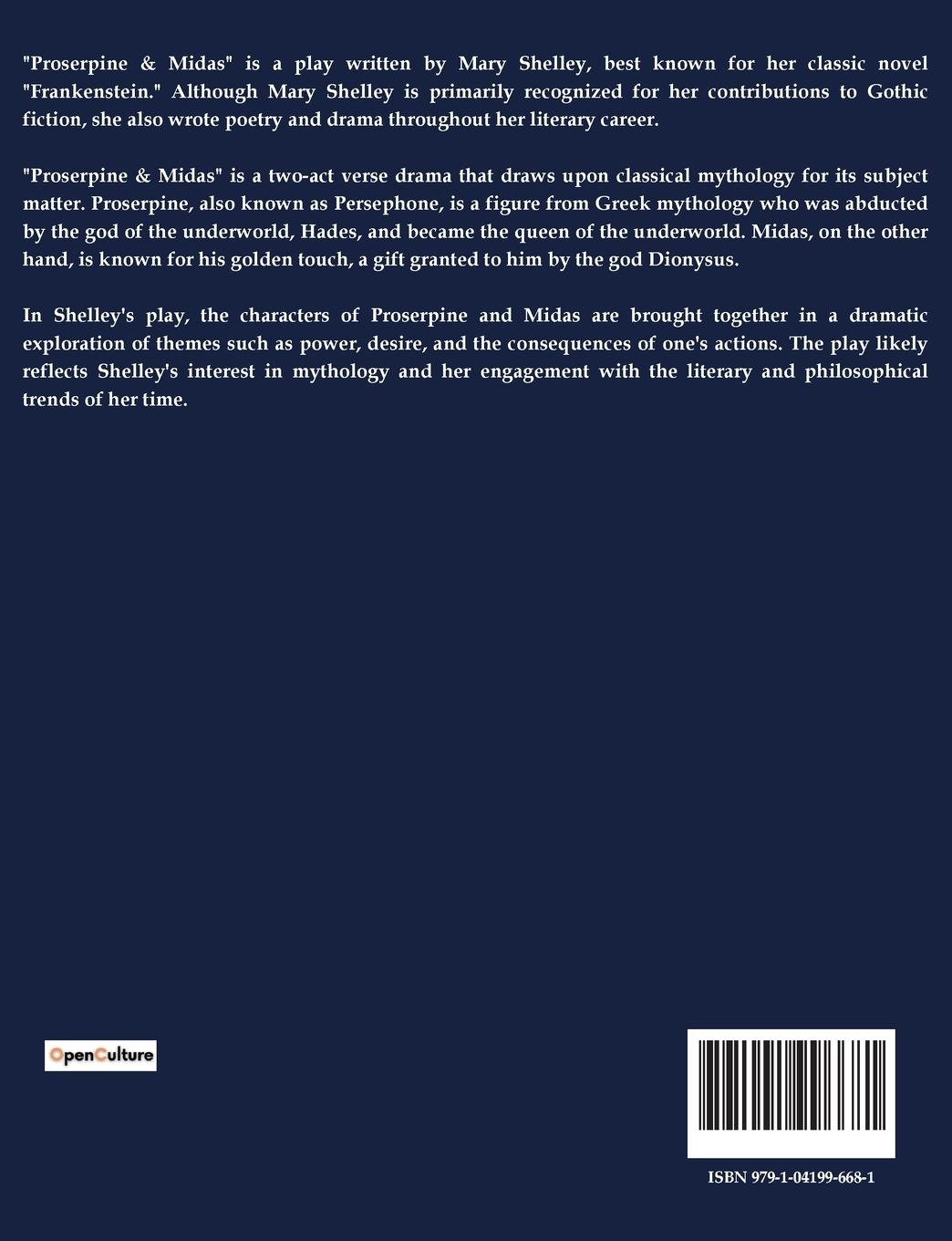 Rückseitencover Proserpine & Midas