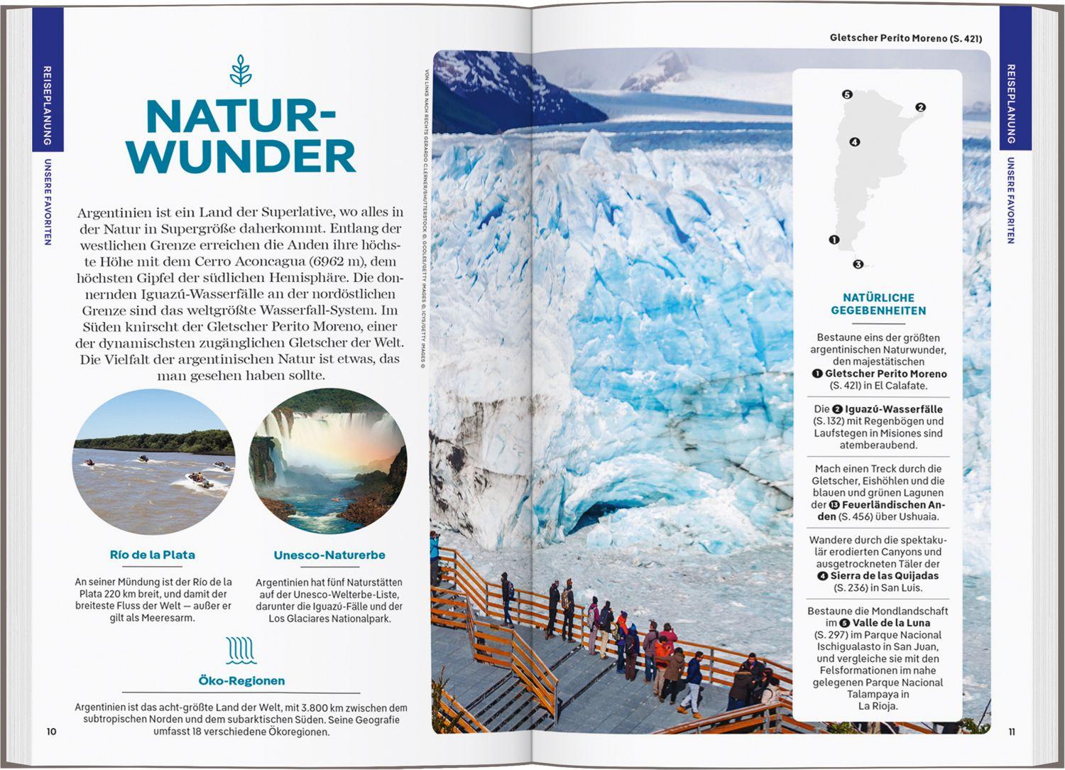 Beispielinhalt (Bild) LONELY PLANET Reiseführer Argentinien