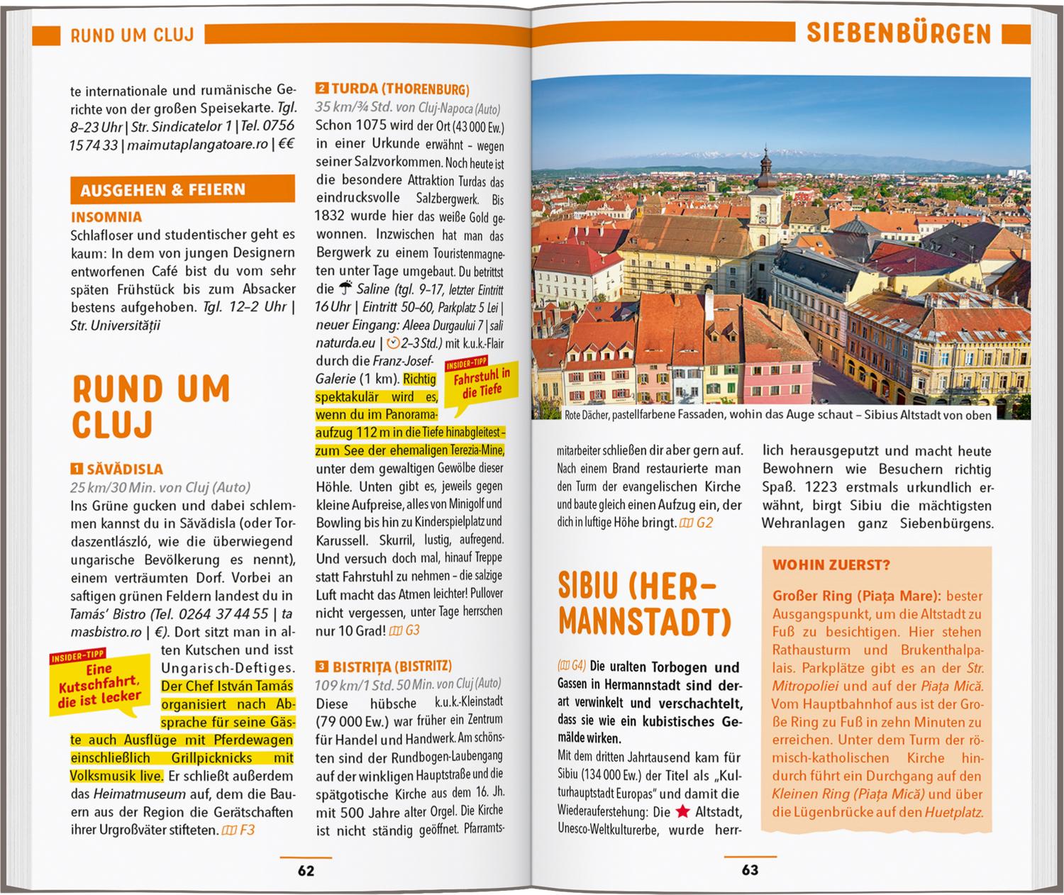 Beispielinhalt (Bild) MARCO POLO Reiseführer Rumänien