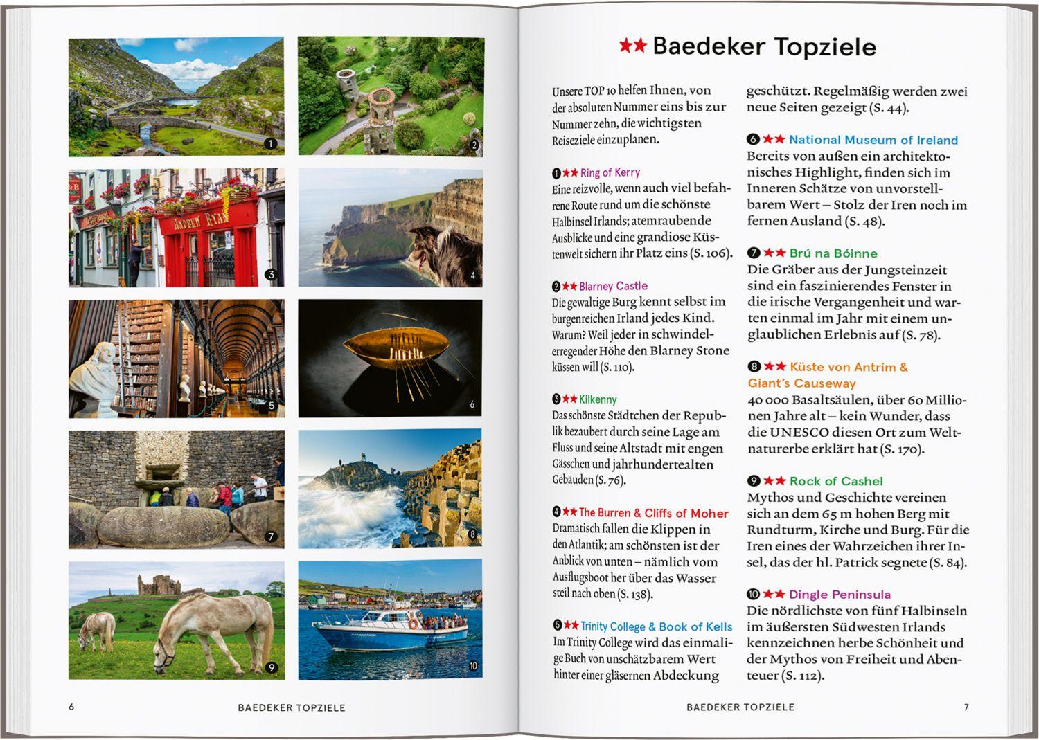 Beispielinhalt (Bild) Baedeker SMART Reiseführer Irland