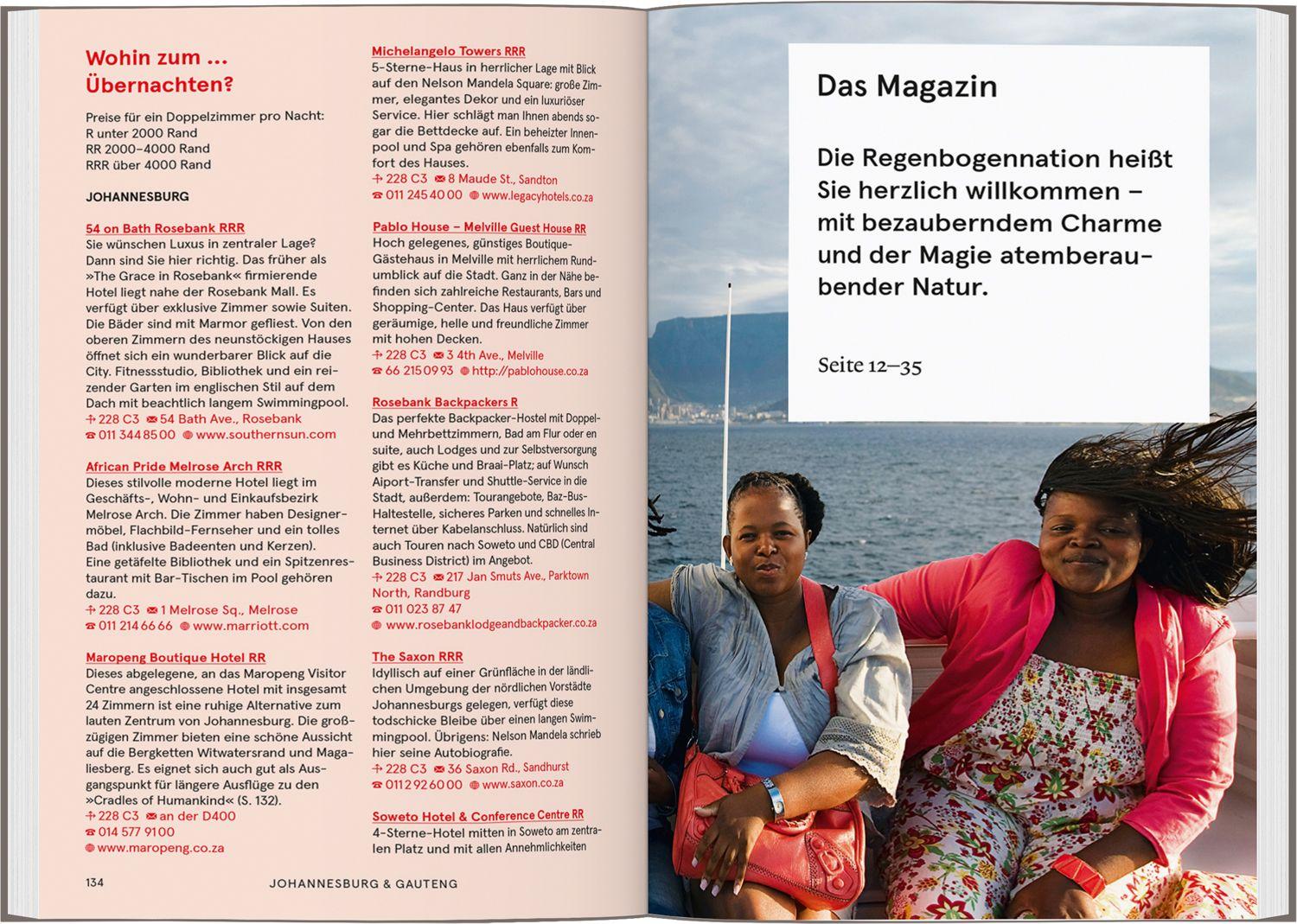 Beispielinhalt (Bild) Baedeker SMART Reiseführer Südafrika