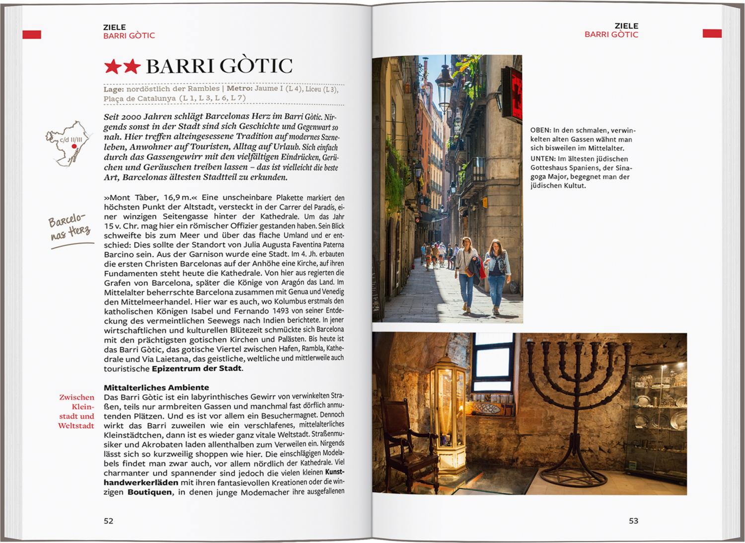 Beispielinhalt (Bild) Baedeker Reiseführer Barcelona