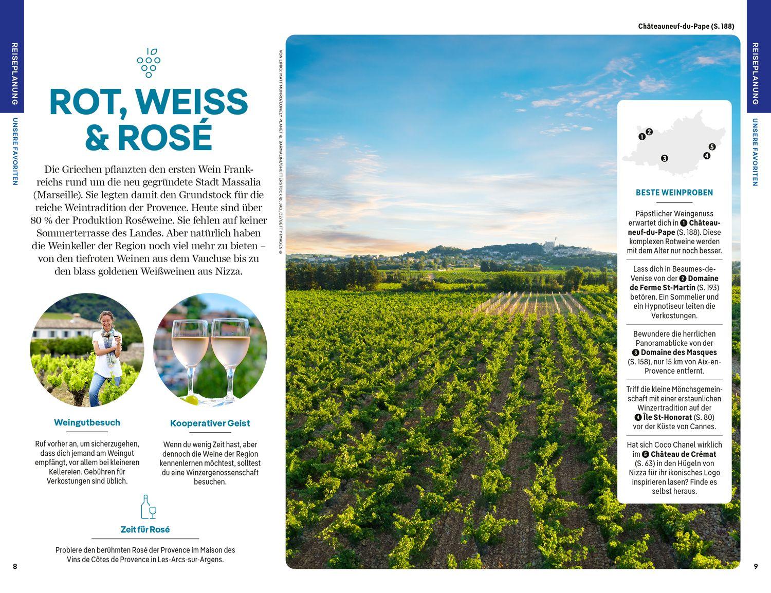 Beispielinhalt (Bild) LONELY PLANET Reiseführer Provence & Côte d'Azur