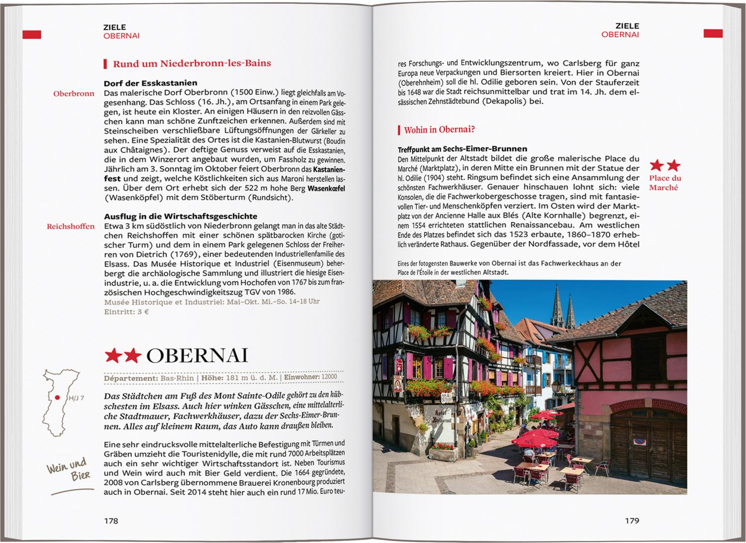 Beispielinhalt (Bild) Baedeker Reiseführer Elsass, Vogesen