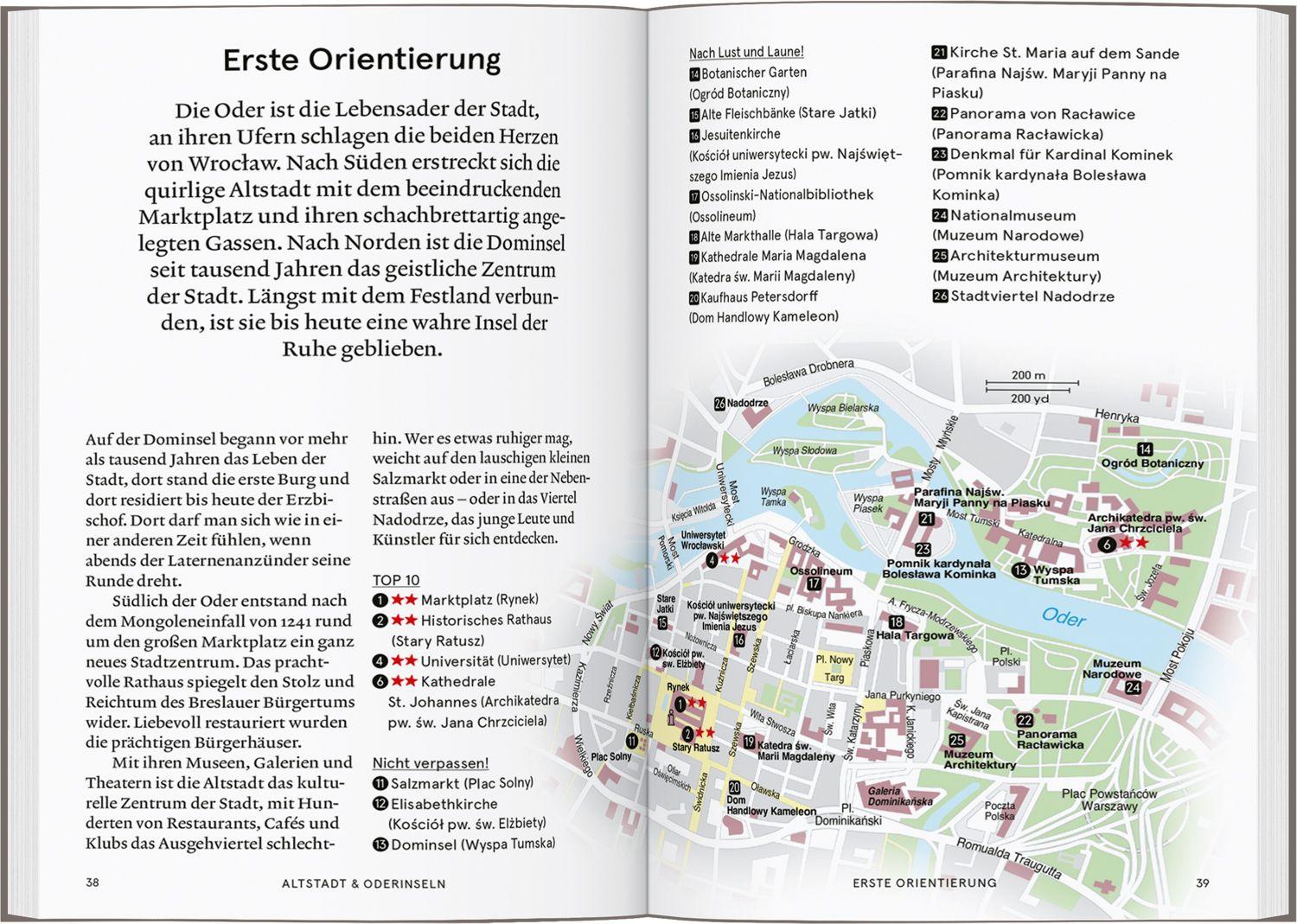 Beispielinhalt (Bild) Baedeker SMART Reiseführer Breslau & Schlesien