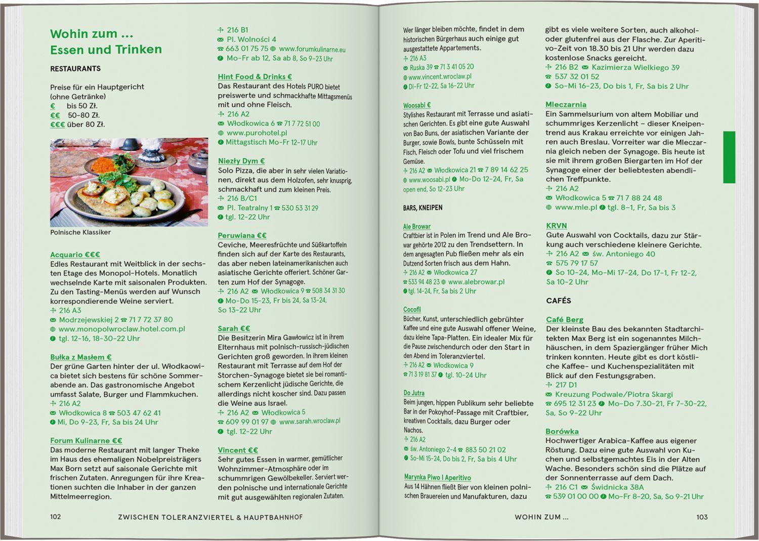 Beispielinhalt (Bild) Baedeker SMART Reiseführer Breslau & Schlesien