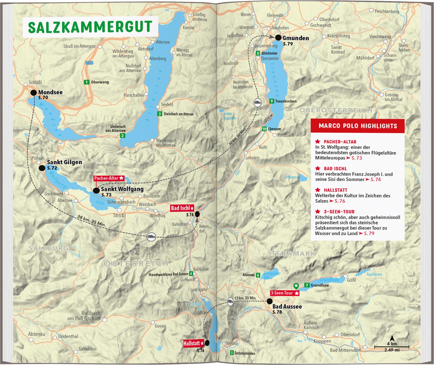 Beispielinhalt (Bild) MARCO POLO Reiseführer Salzburg, Salzkammergut, Salzburger Land