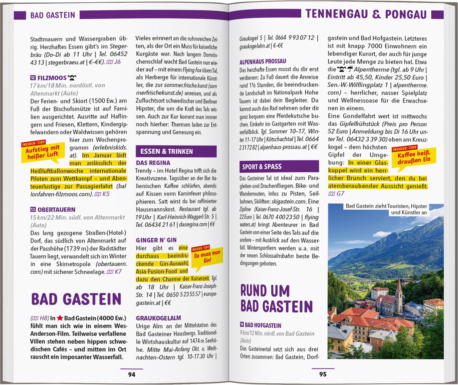 Beispielinhalt (Bild) MARCO POLO Reiseführer Salzburg, Salzkammergut, Salzburger Land