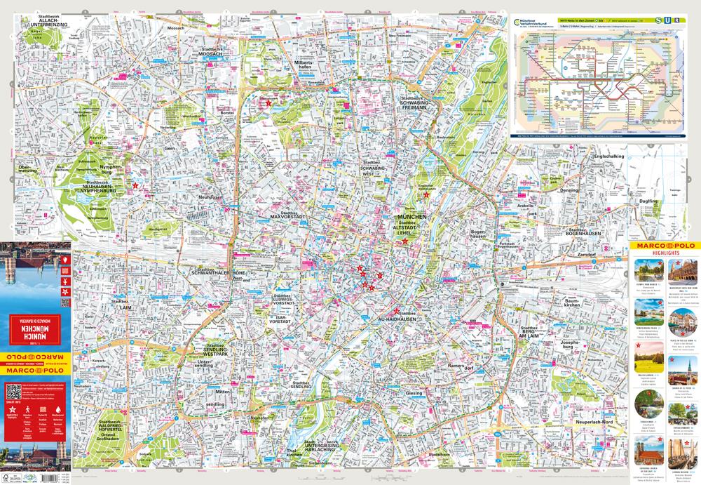 Beispielinhalt (Bild) MARCO POLO Cityplan München 1:16.000