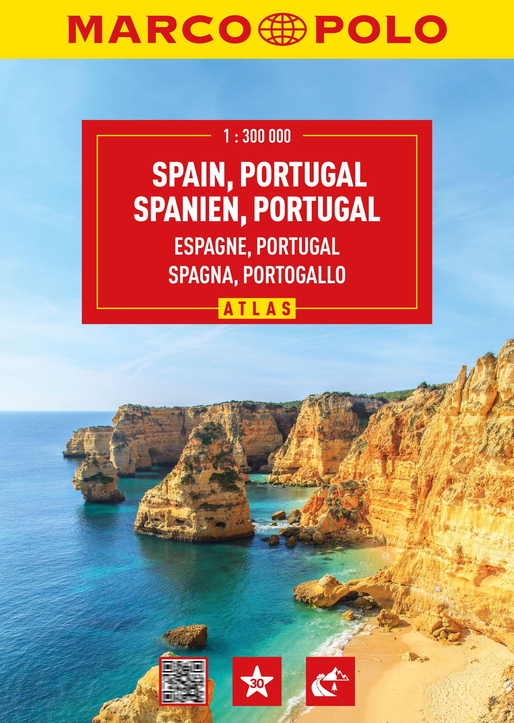Vorderes Coverbild MARCO POLO Reiseatlas Spanien, Portugal 1:300.000