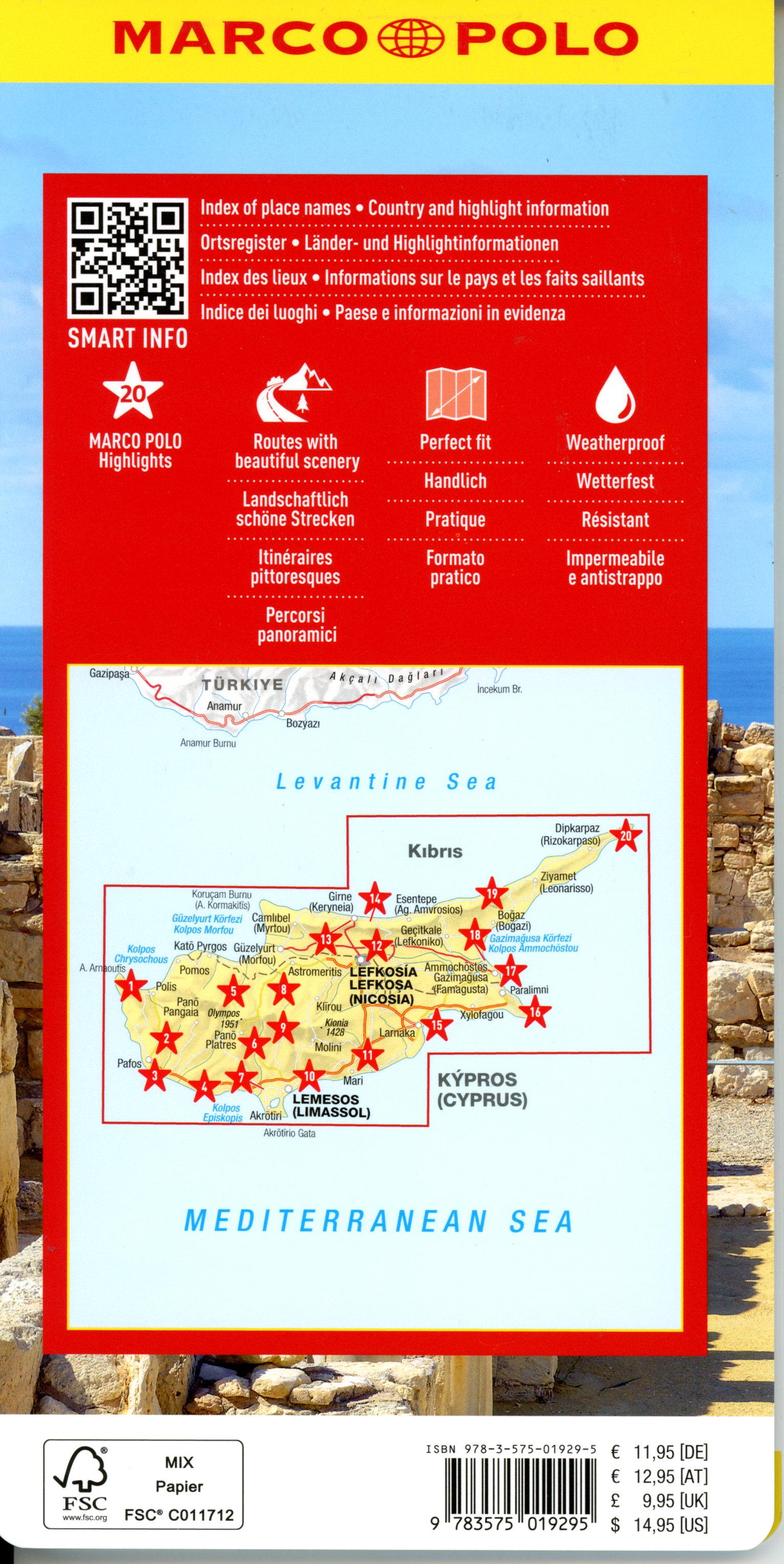 Beispielinhalt (Bild) MARCO POLO Reisekarte Zypern 1:150.000