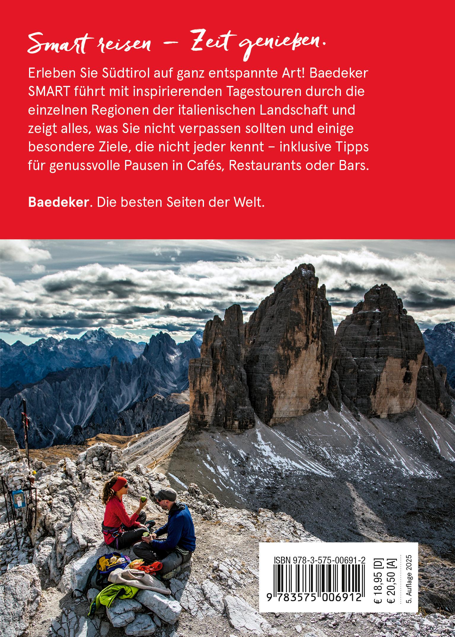 Rückseitencover Baedeker SMART Reiseführer Südtirol