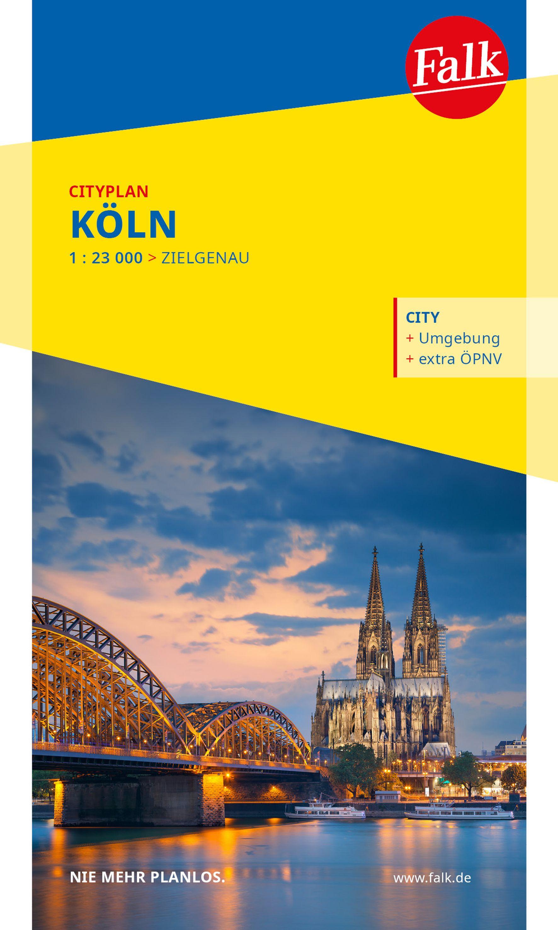 Vorderes Coverbild Falk Cityplan Köln 1:23.000