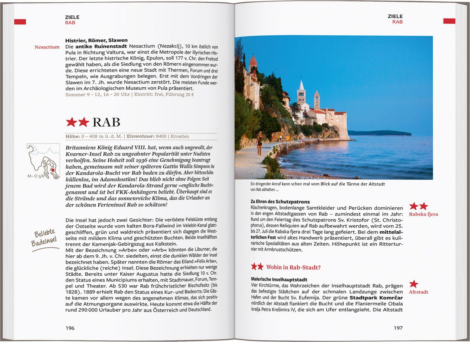 Beispielinhalt (Bild) Baedeker Reiseführer Istrien, Kvarner-Bucht