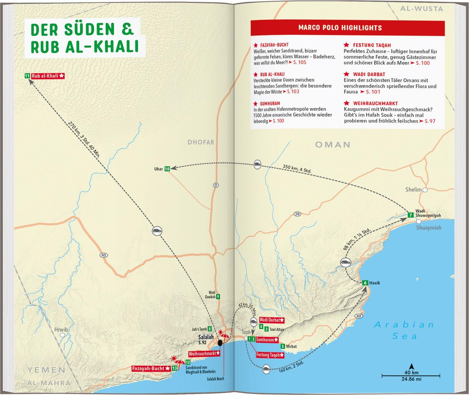 Beispielinhalt (Bild) MARCO POLO Reiseführer Oman