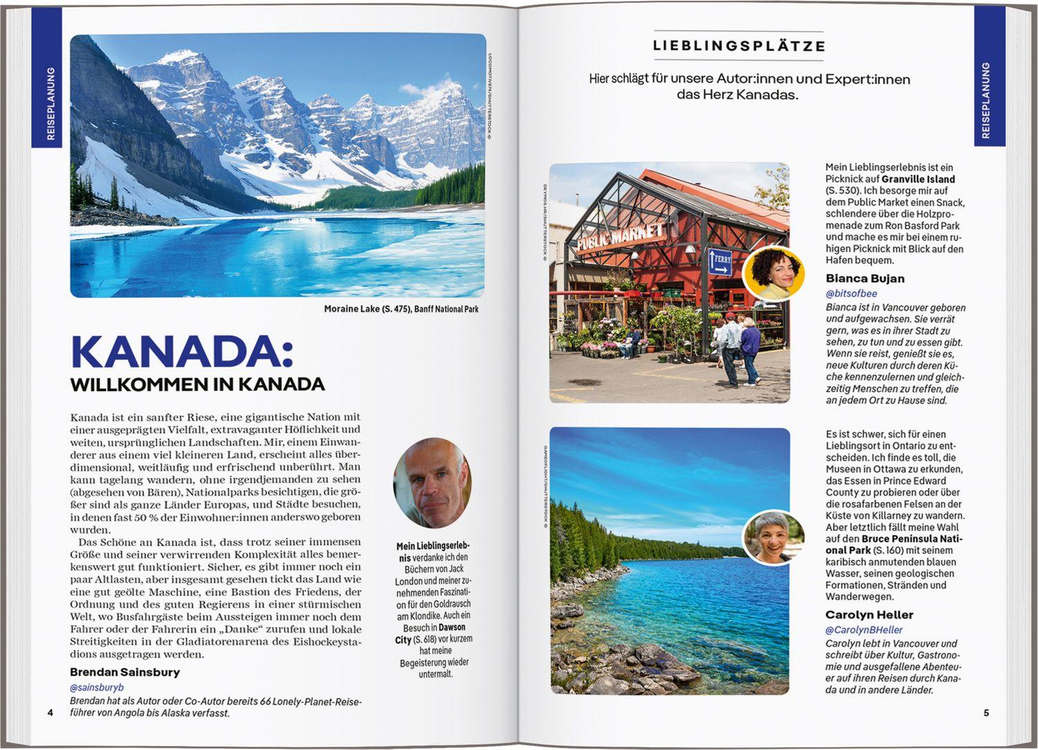 Beispielinhalt (Bild) LONELY PLANET Reiseführer Kanada