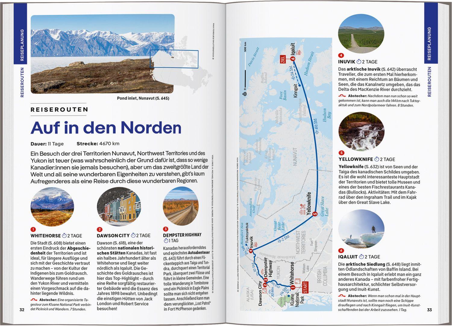 Beispielinhalt (Bild) LONELY PLANET Reiseführer Kanada