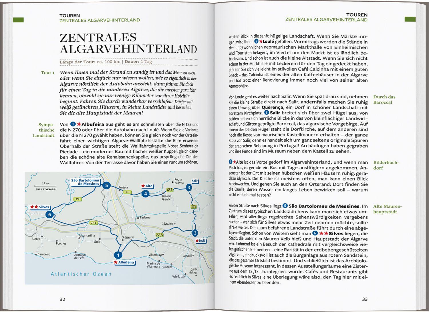 Beispielinhalt (Bild) Baedeker Reiseführer Algarve