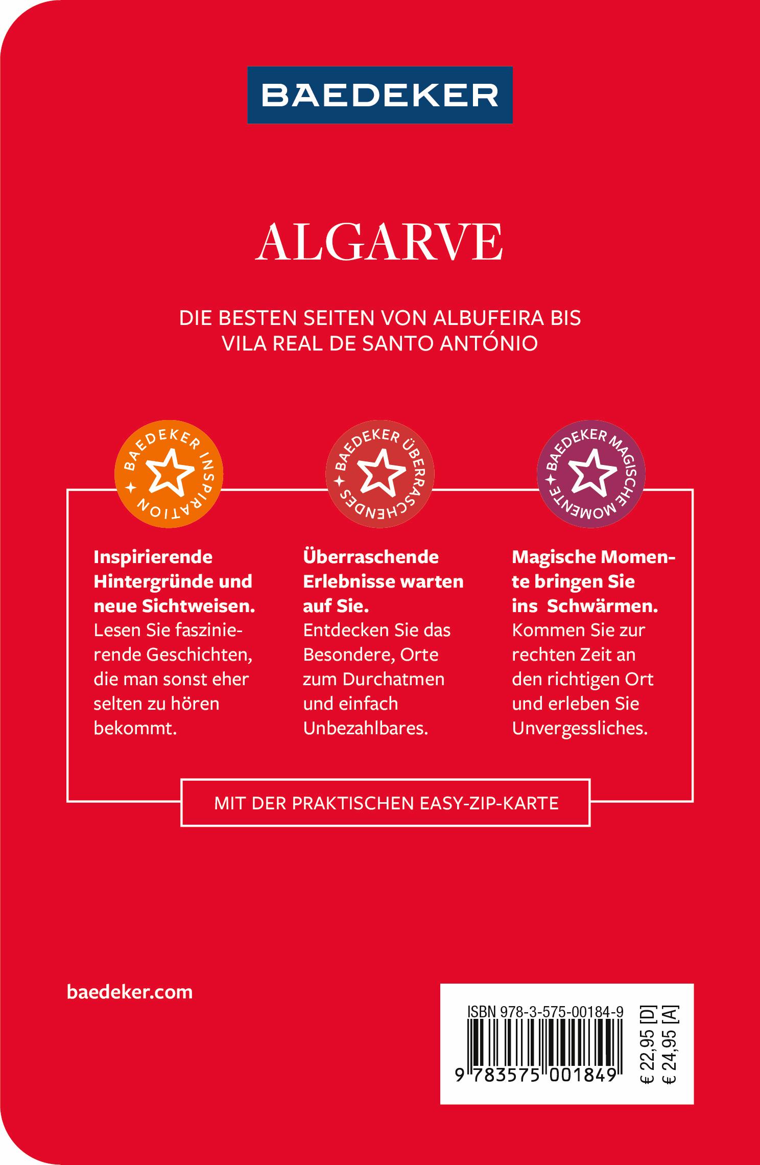 Rückseitencover Baedeker Reiseführer Algarve