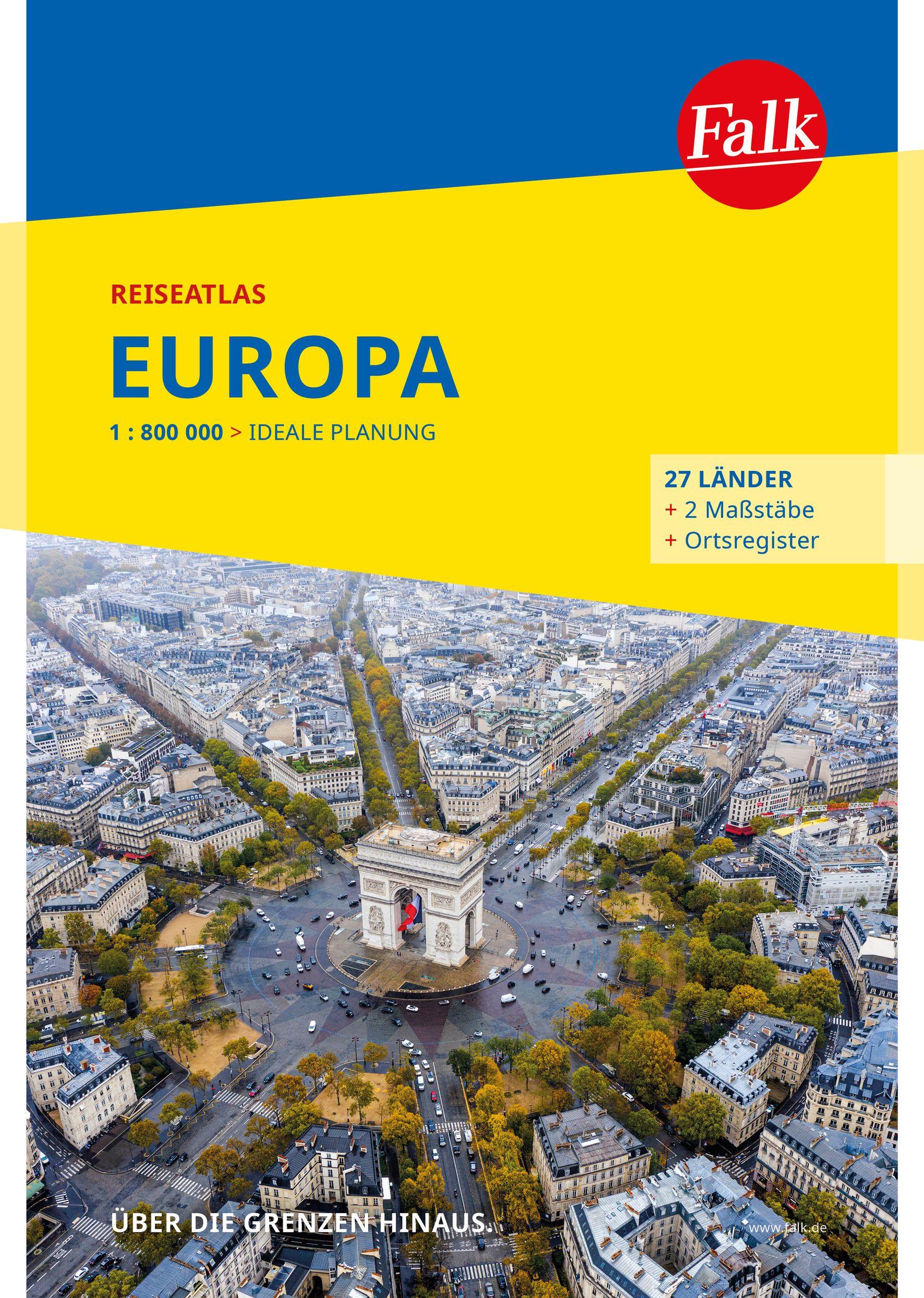 Vorderes Coverbild Falk Reiseatlas Europa 1:800.000