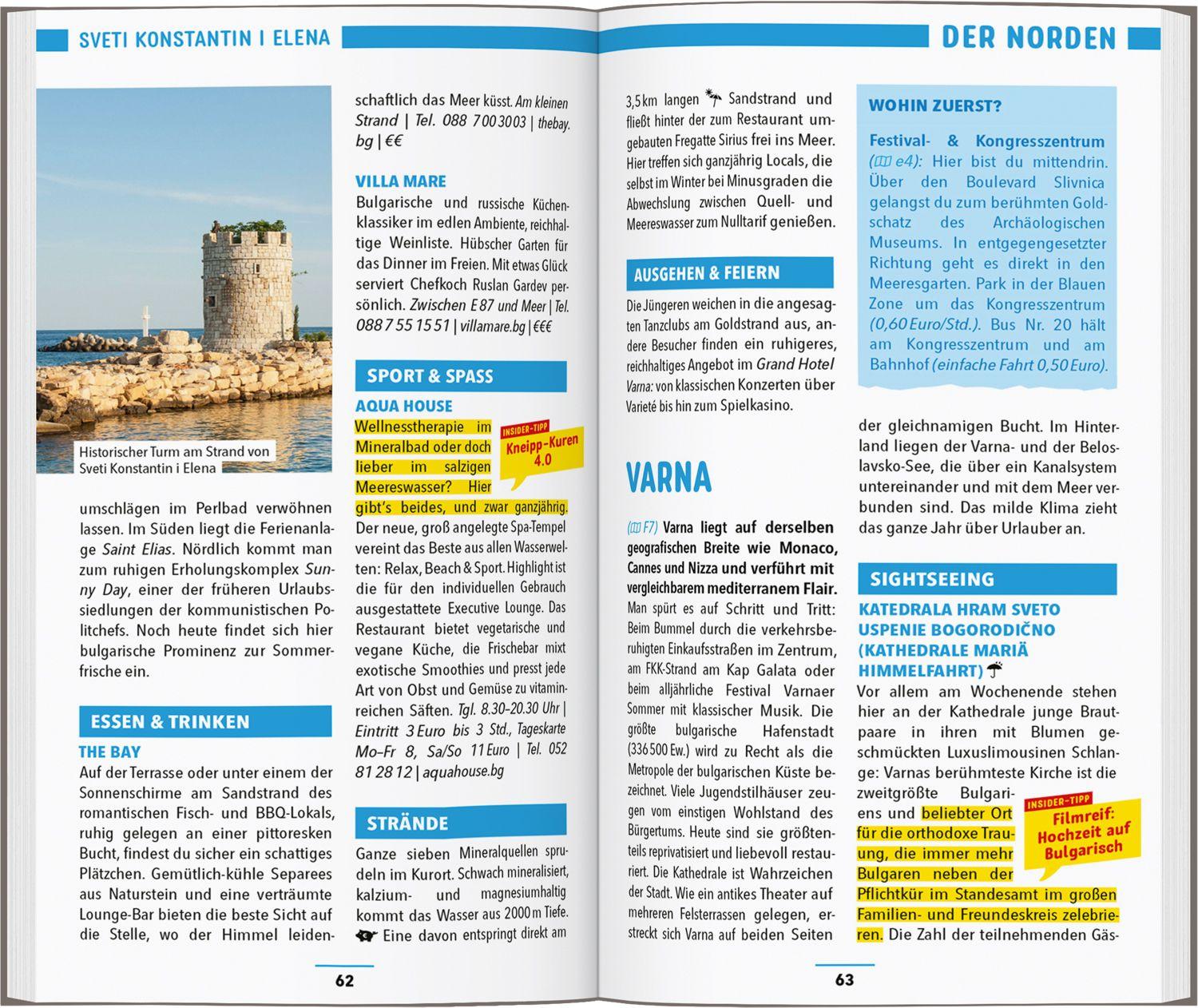 Beispielinhalt (Bild) MARCO POLO Reiseführer Bulgarische Schwarzmeerküste