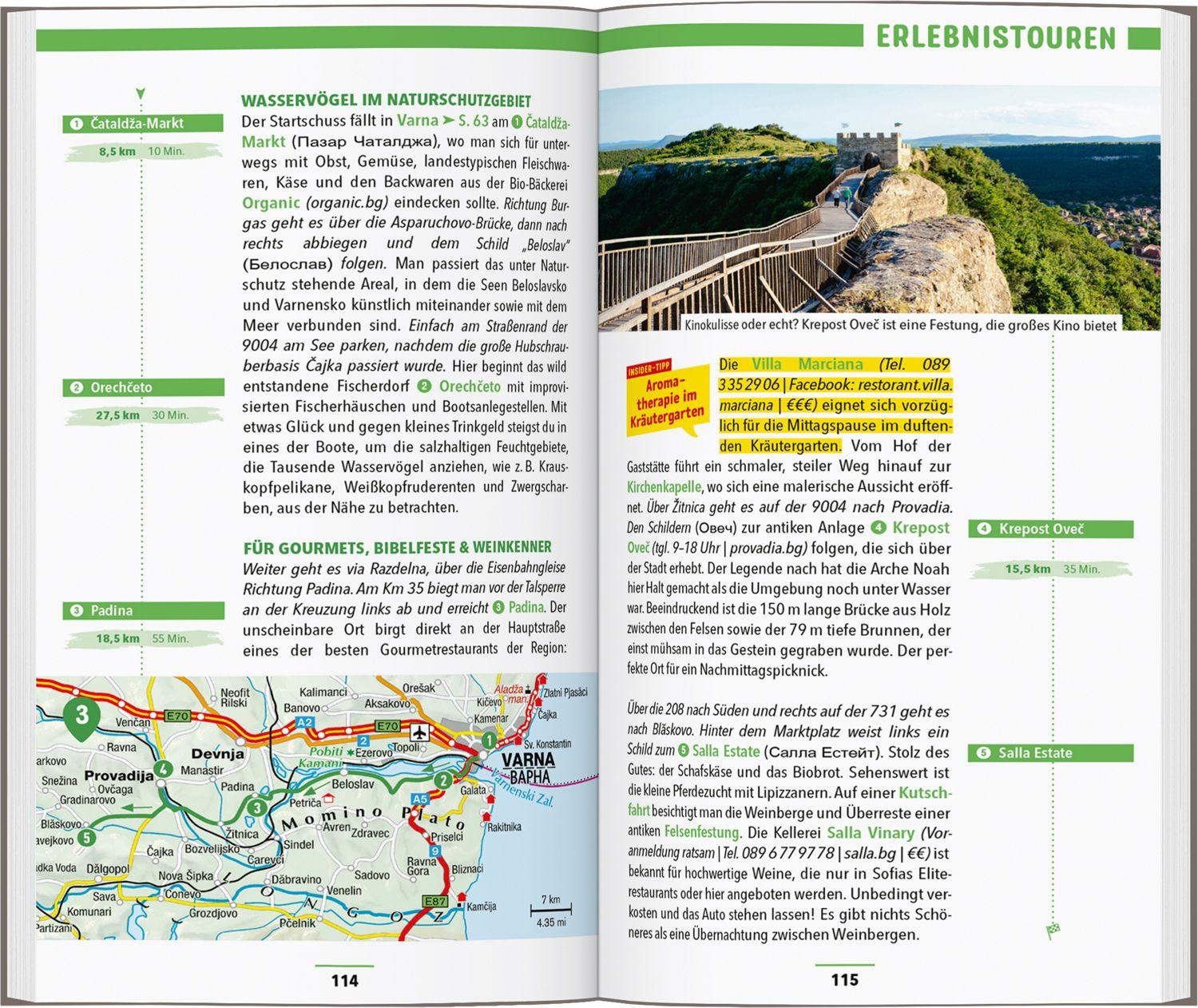 Beispielinhalt (Bild) MARCO POLO Reiseführer Bulgarische Schwarzmeerküste