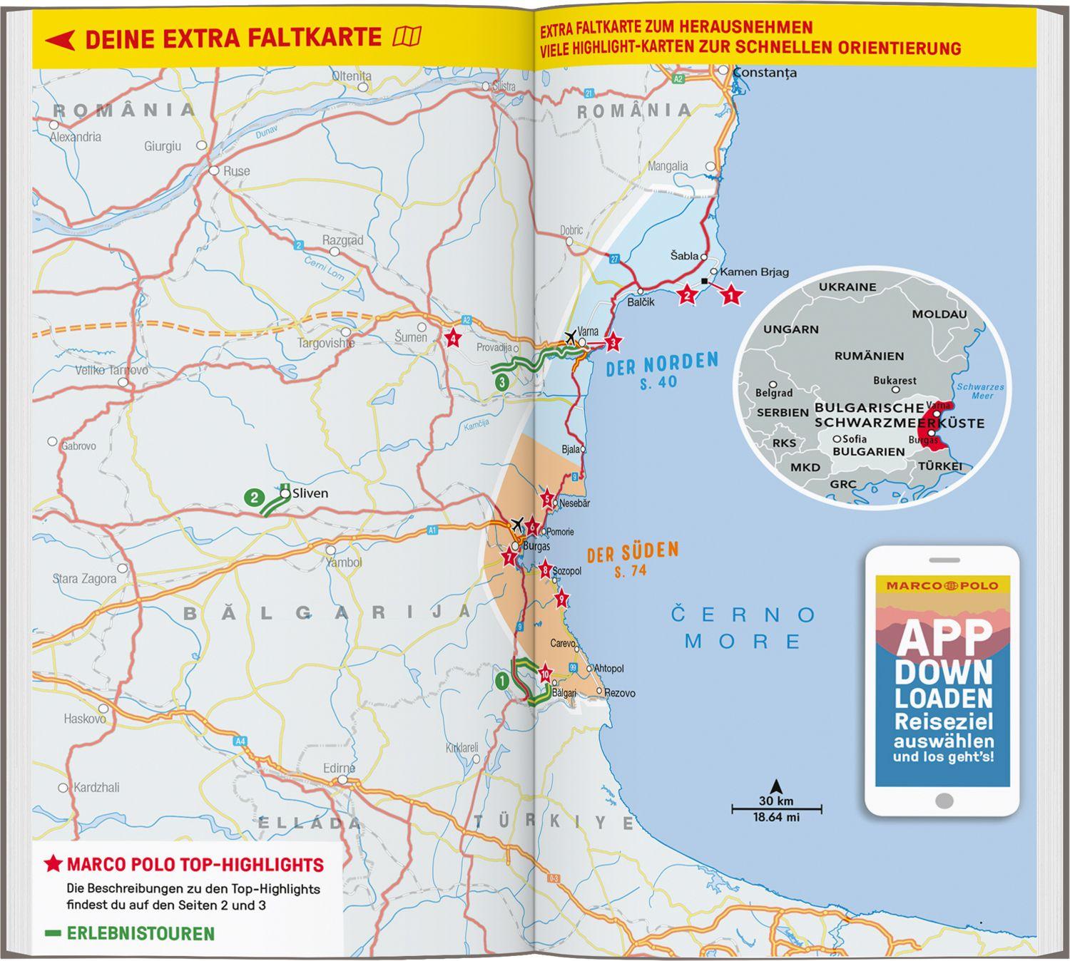 Beispielinhalt (Bild) MARCO POLO Reiseführer Bulgarische Schwarzmeerküste