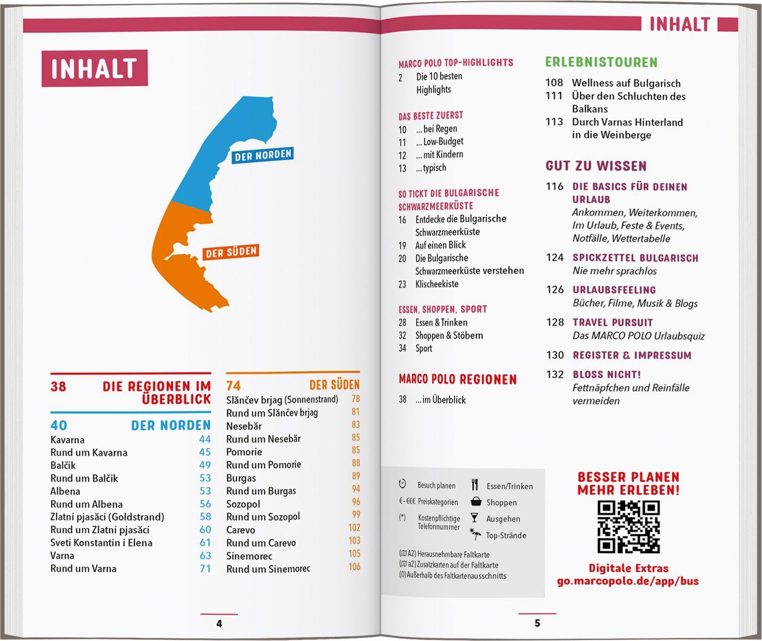 Beispielinhalt (Bild) MARCO POLO Reiseführer Bulgarische Schwarzmeerküste