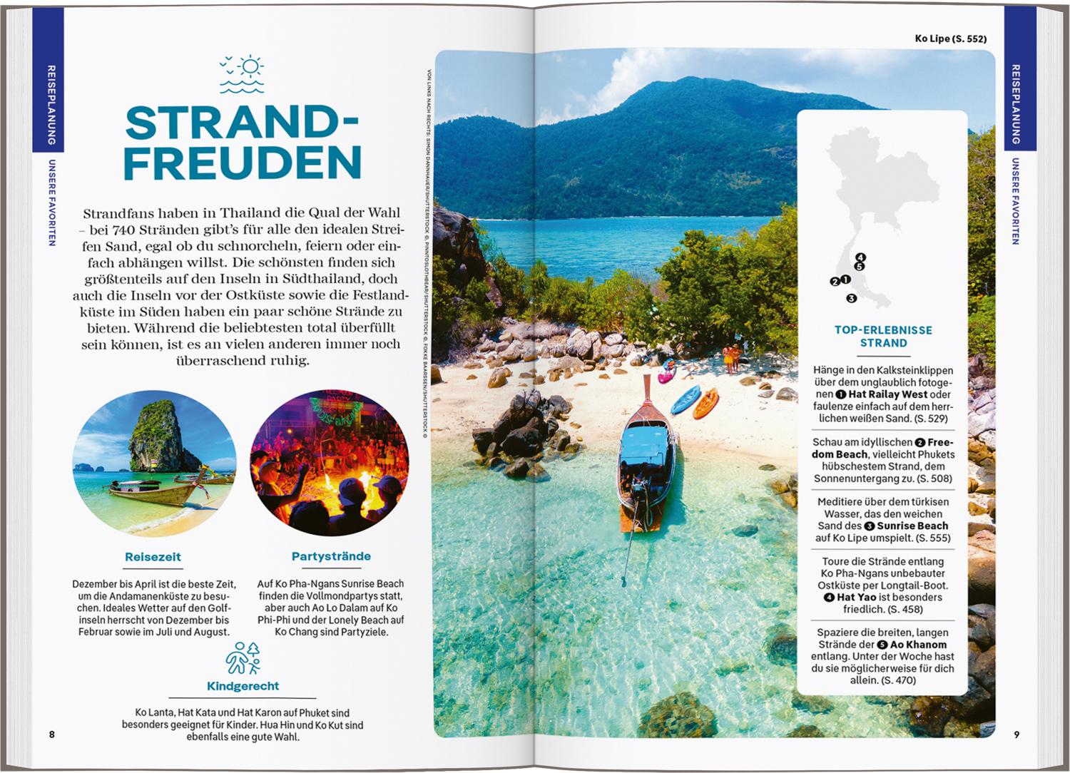 Beispielinhalt (Bild) LONELY PLANET Reiseführer Thailand