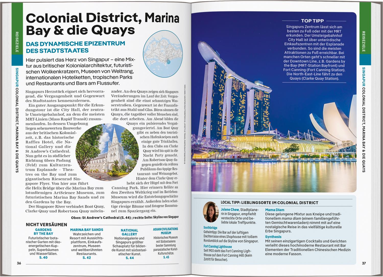 Beispielinhalt (Bild) LONELY PLANET Reiseführer Singapur