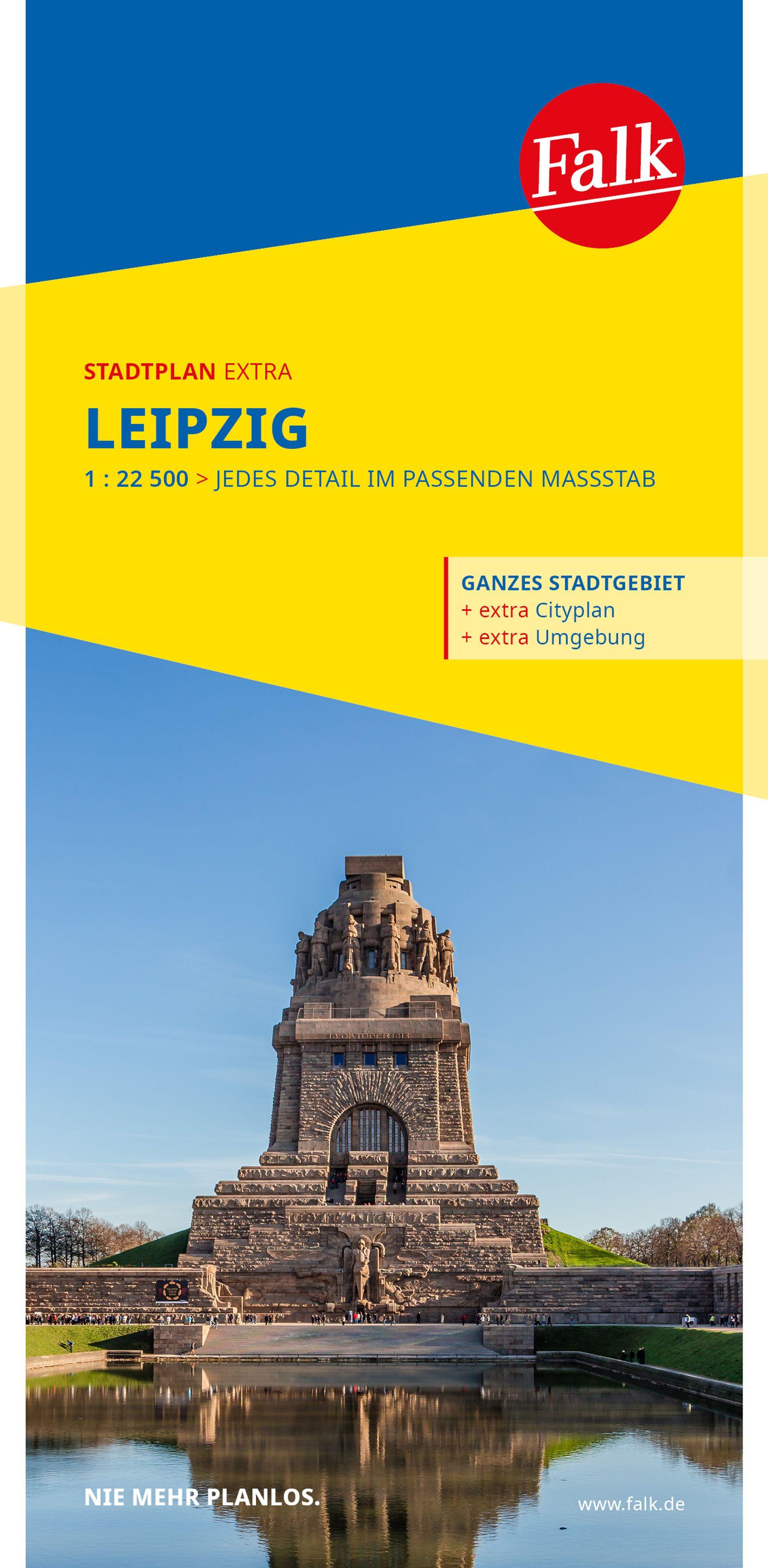 Vorderes Coverbild Falk Stadtplan Extra Leipzig 1:22.500