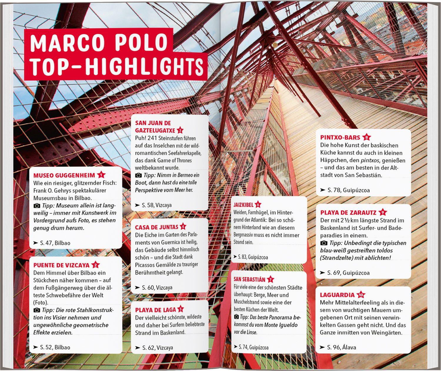Beispielinhalt (Bild) MARCO POLO Reiseführer Baskenland, Bilbao