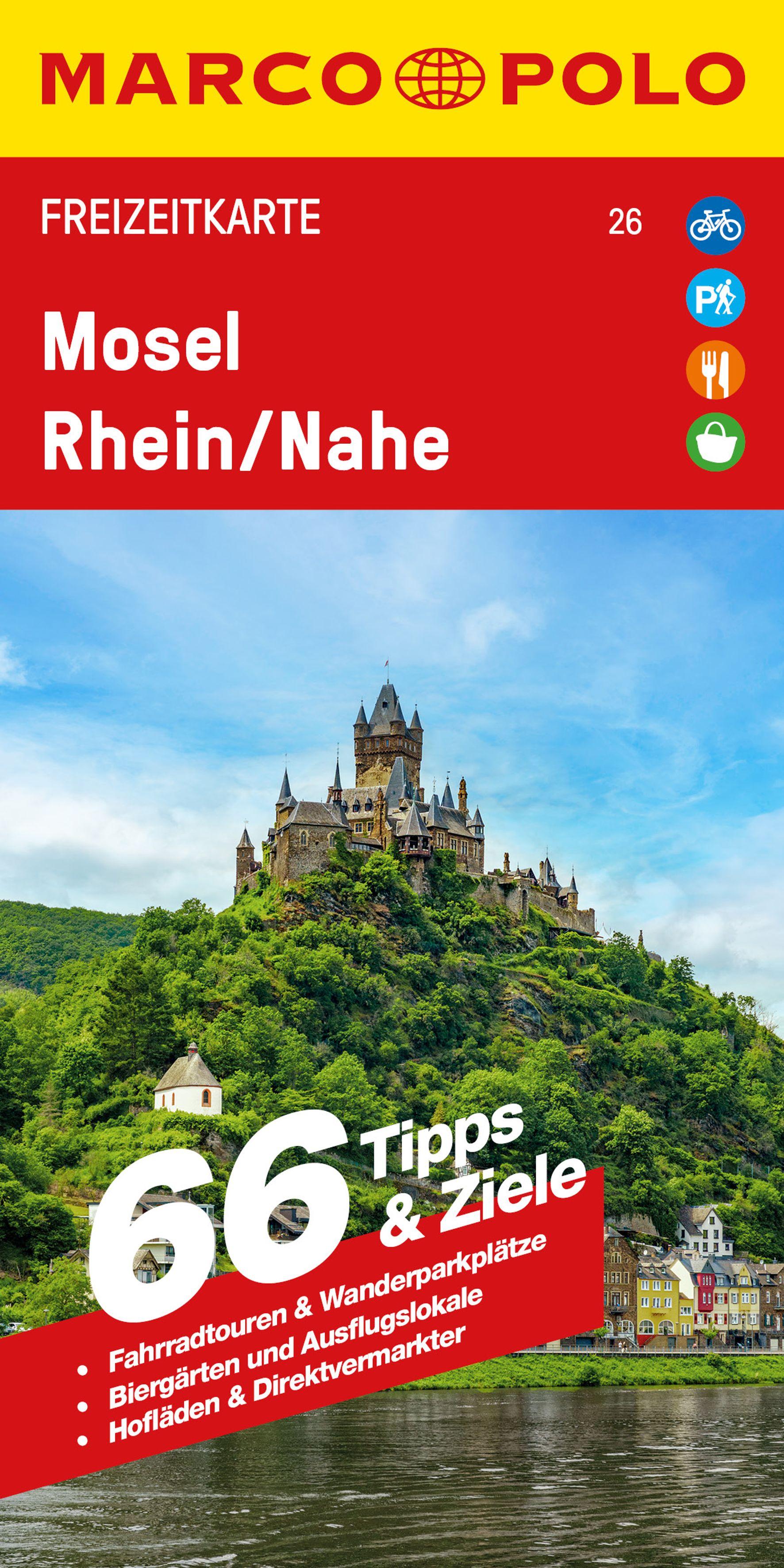 Vorderes Coverbild MARCO POLO Freizeitkarte 26 Mosel, Rhein/Nahe 1:115.000