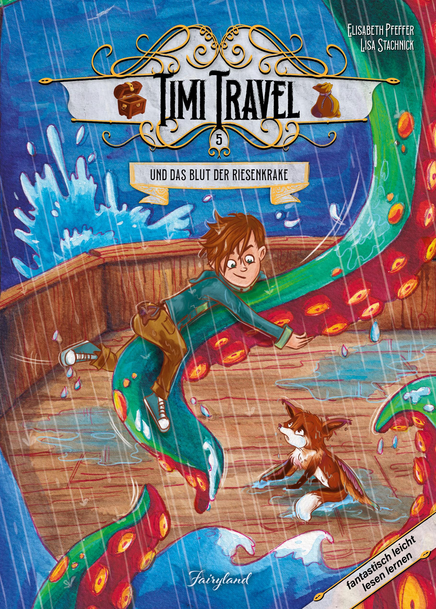 Vorderes Coverbild Timi Travel und das Blut der Riesenkrake