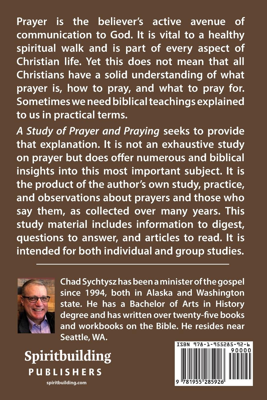 Rückseitencover A Study of Prayer and Praying