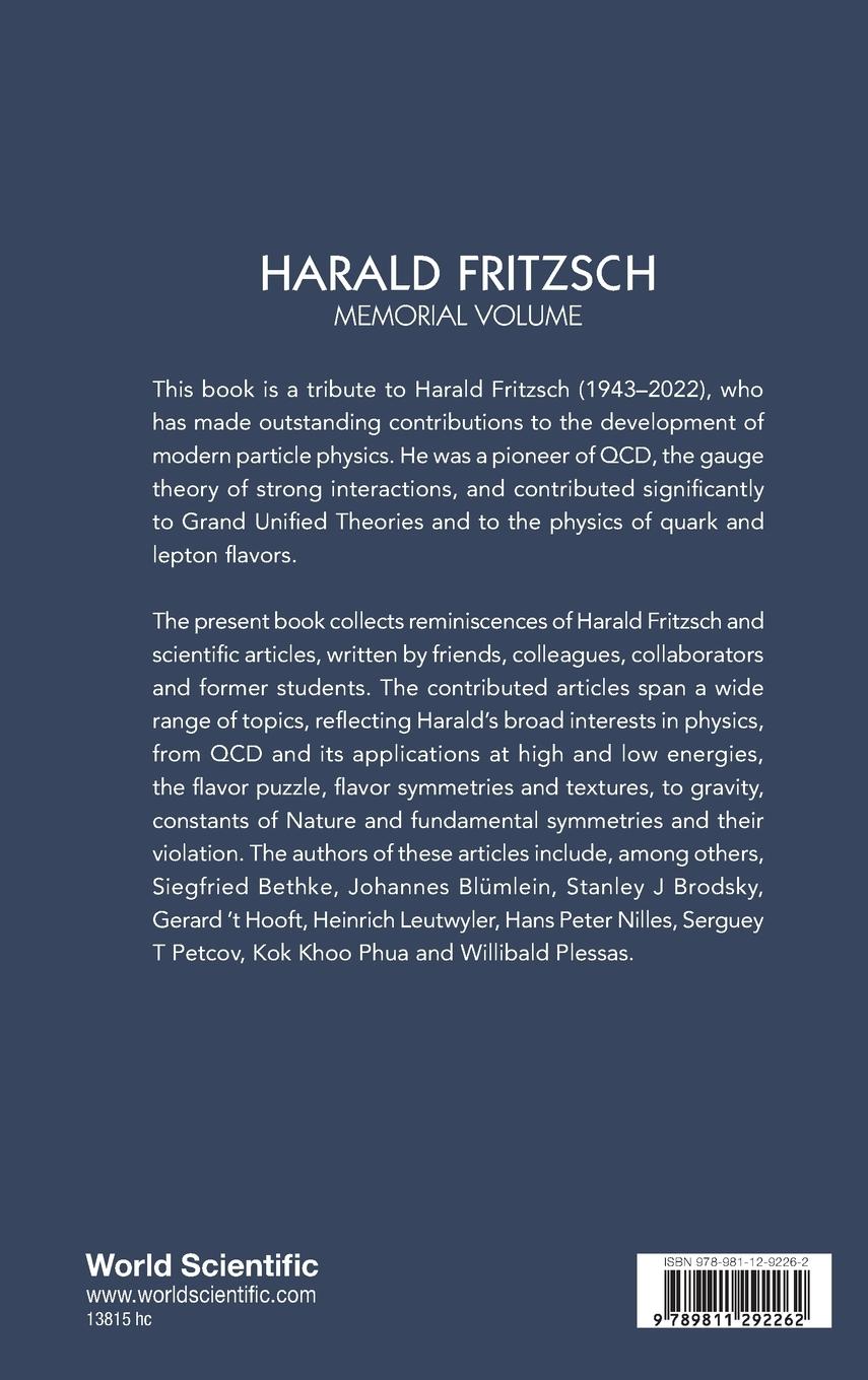 Rückseitencover HARALD FRITZSCH MEMORIAL VOLUME
