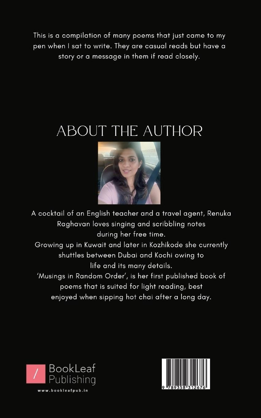 Rückseitencover Musings in random order