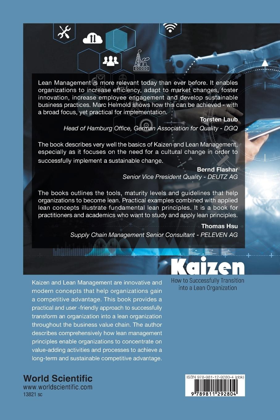 Rückseitencover Kaizen: How to Successfully Transition Into a Lean Organization
