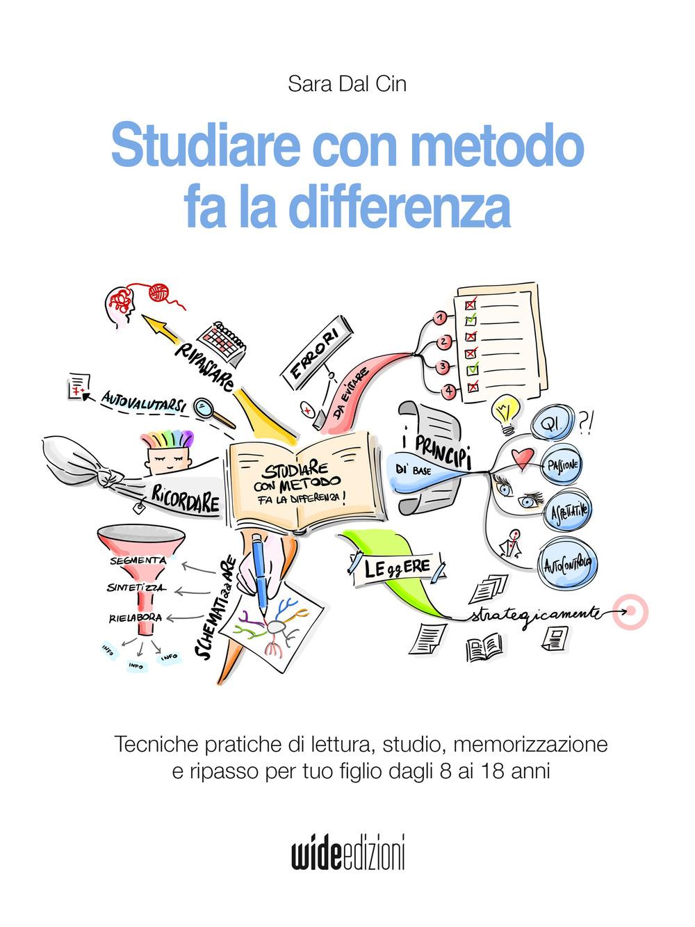 Vorderes Coverbild Studiare con metodo fa la differenza - Tecniche pratiche di lettura, studio, memorizzazione e ripasso per tuo figlio dagli 8 ai 18 anni