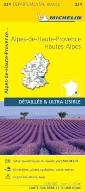 Vorderes Coverbild Alpes-de-Haute-Provence, Hautes-Alpes - Michelin Local Map 334