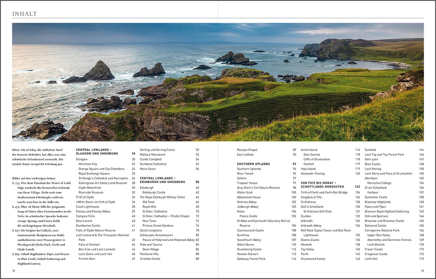 Beispielinhalt (Bild) KUNTH Schottland. Das Buch