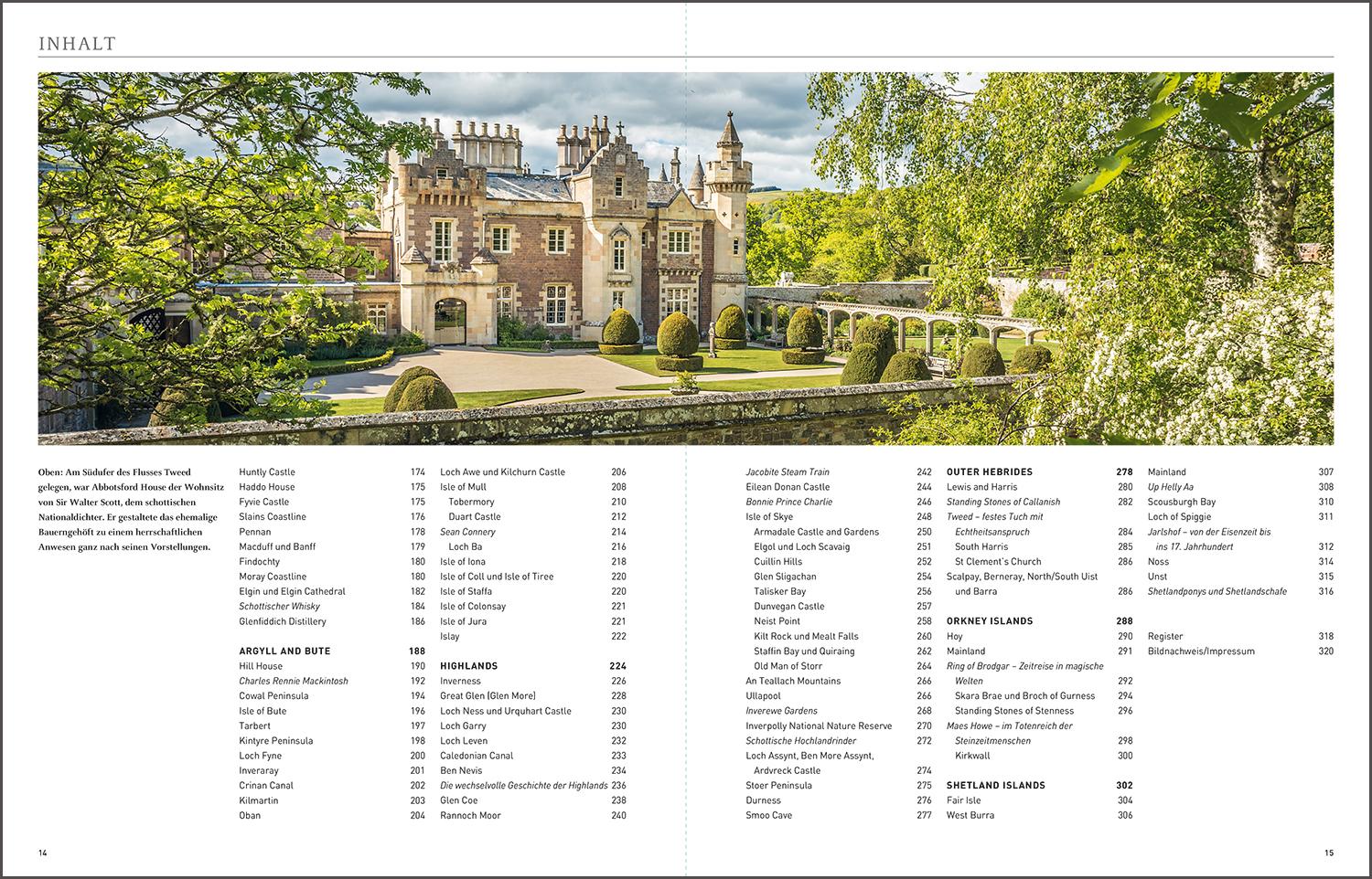 Beispielinhalt (Bild) KUNTH Schottland. Das Buch