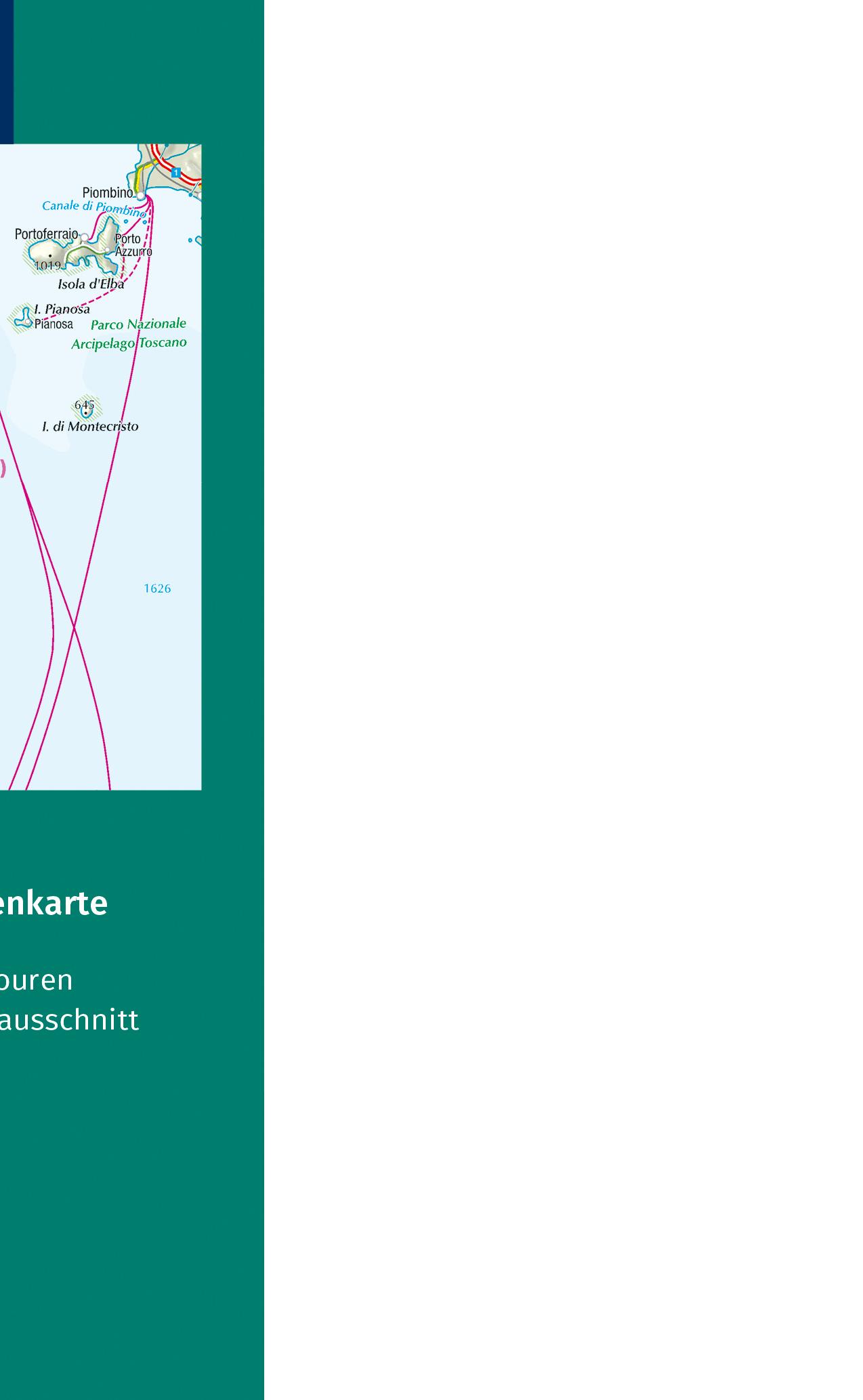 Rückseitencover KOMPASS Wanderführer Korsika, 80 Touren mit Extra-Tourenkarte
