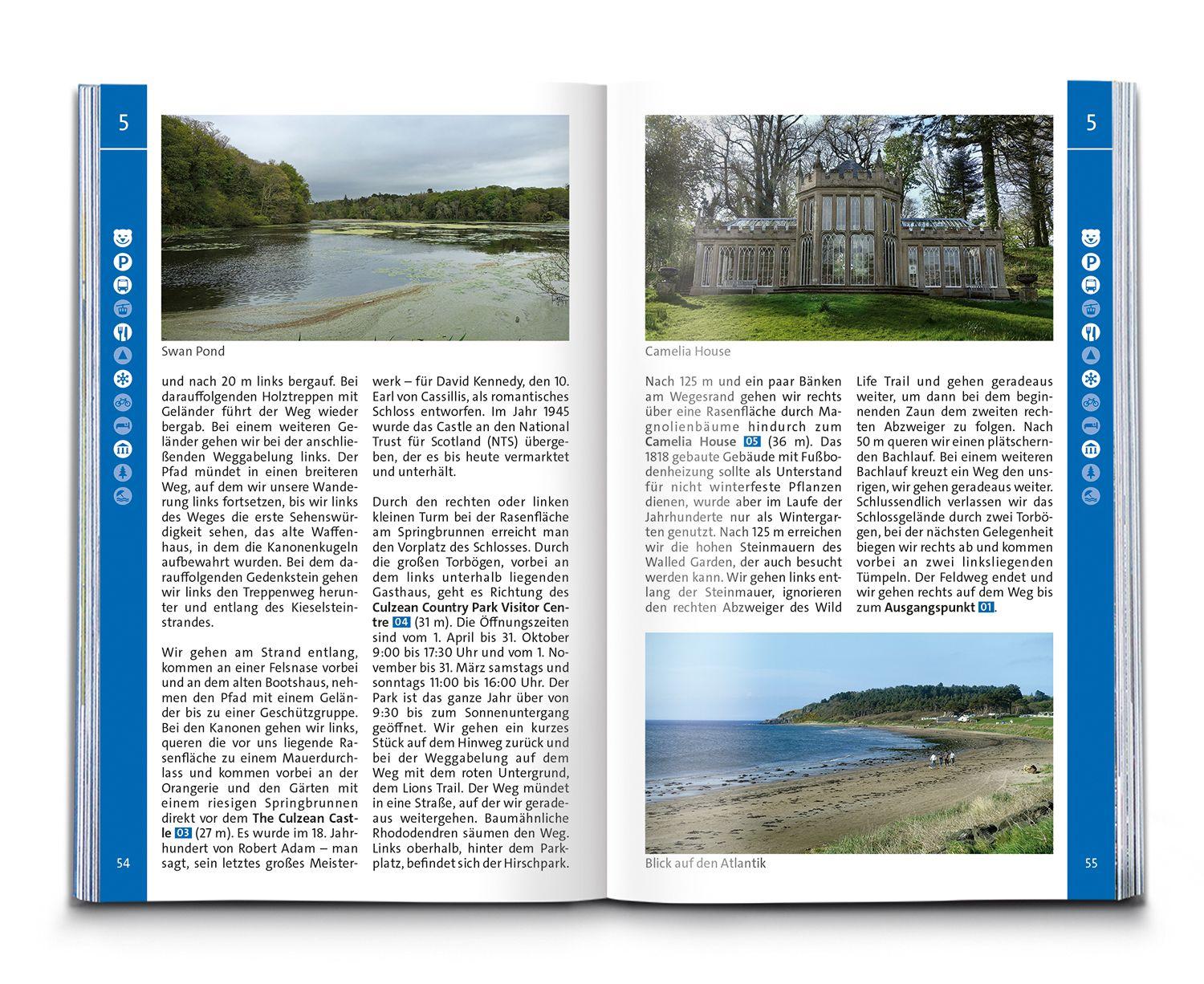 Beispielinhalt (Bild) KOMPASS Wanderführer Schottland, Wanderungen an den Küsten und in den Highlands 60 Touren mit Extra-Tourenkarte