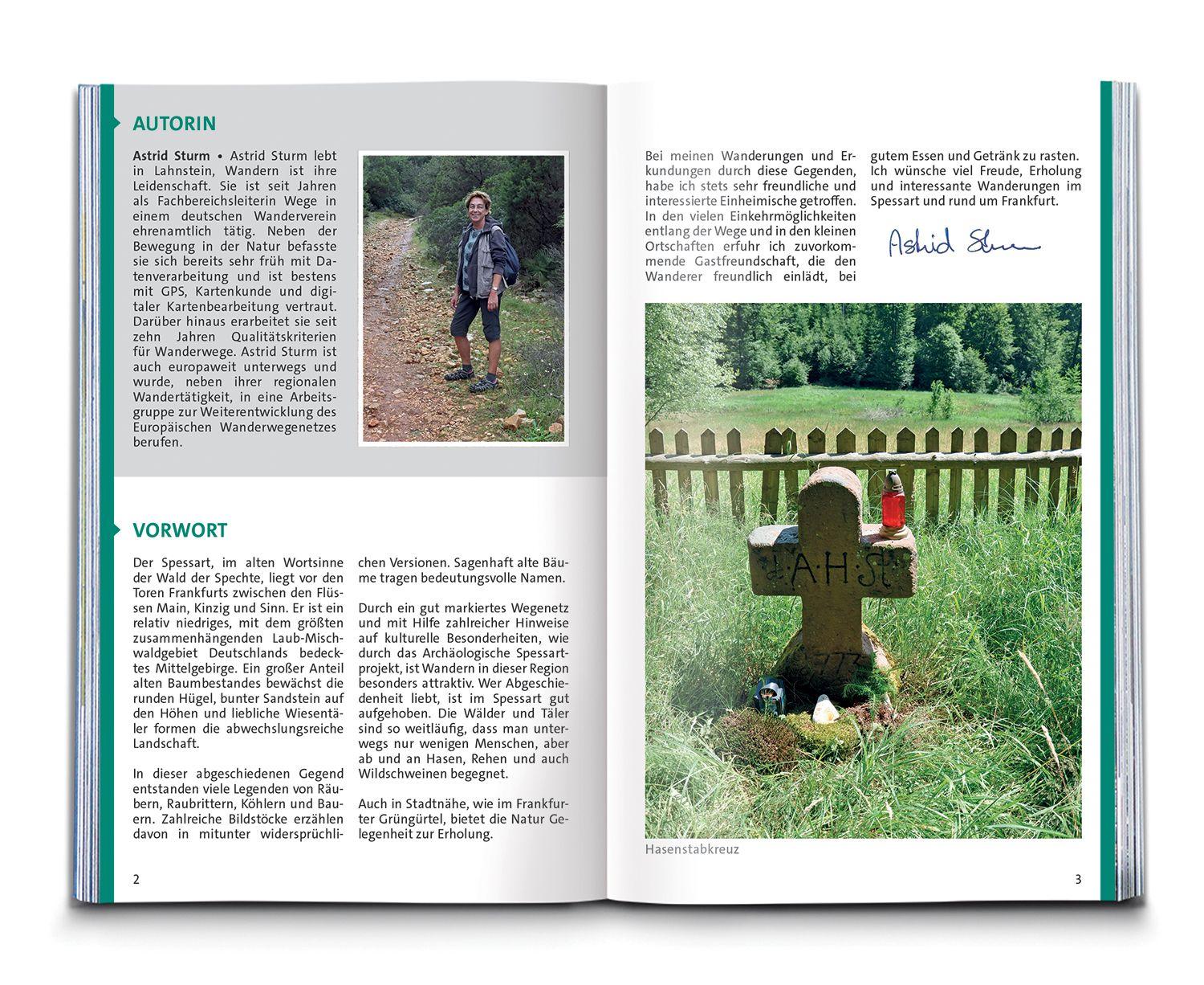 Beispielinhalt (Bild) KOMPASS Wanderführer Spessart, 65 Touren mit Extra-Tourenkarte