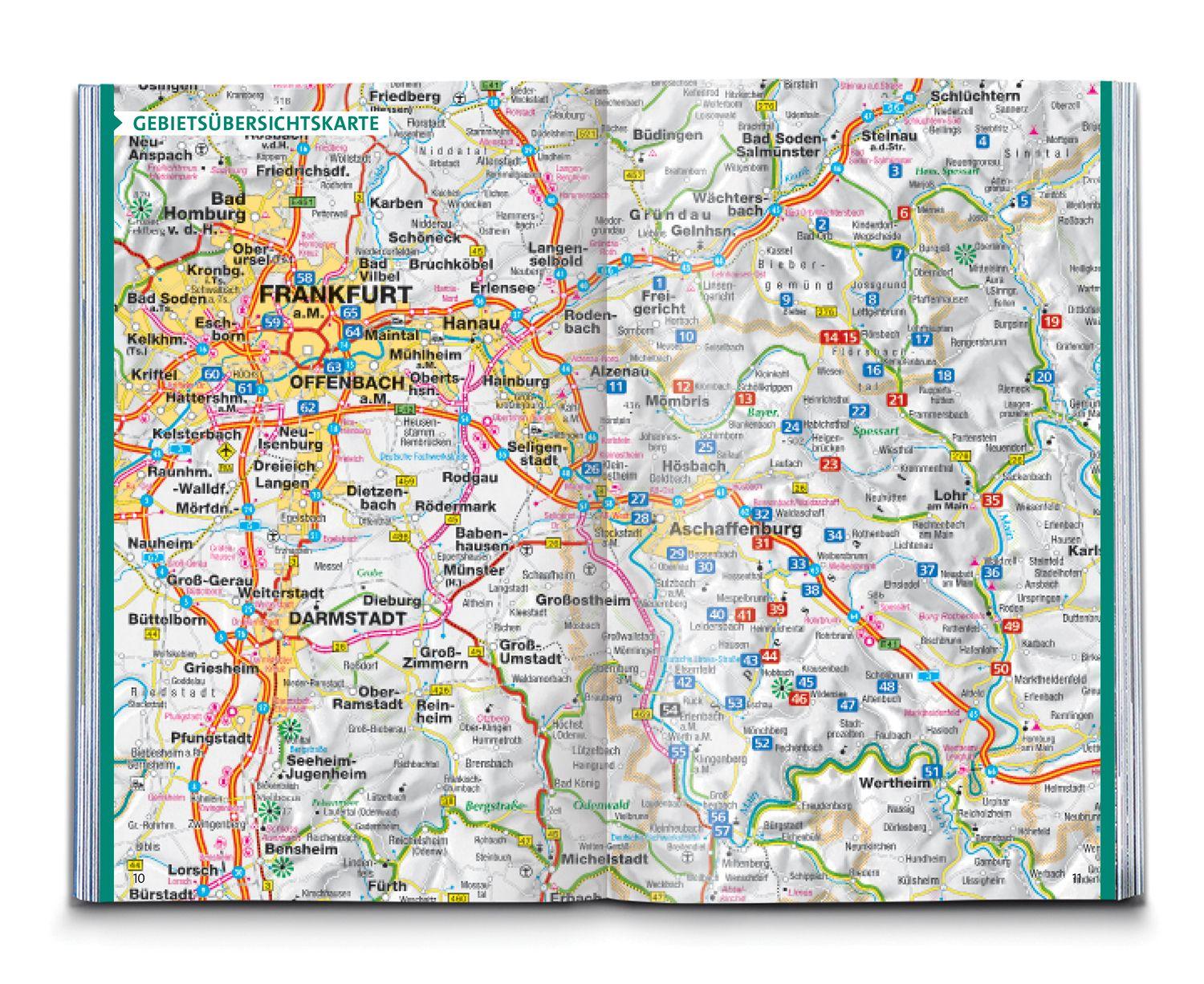 Beispielinhalt (Bild) KOMPASS Wanderführer Spessart, 65 Touren mit Extra-Tourenkarte