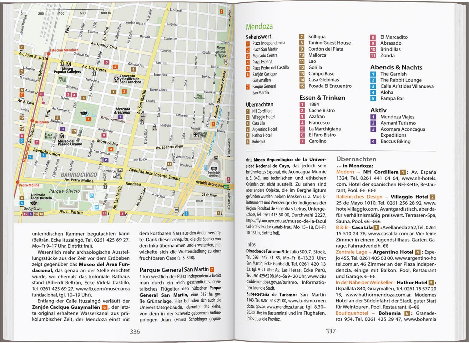 Beispielinhalt (Bild) DUMONT Reise-Handbuch Reiseführer Argentinien
