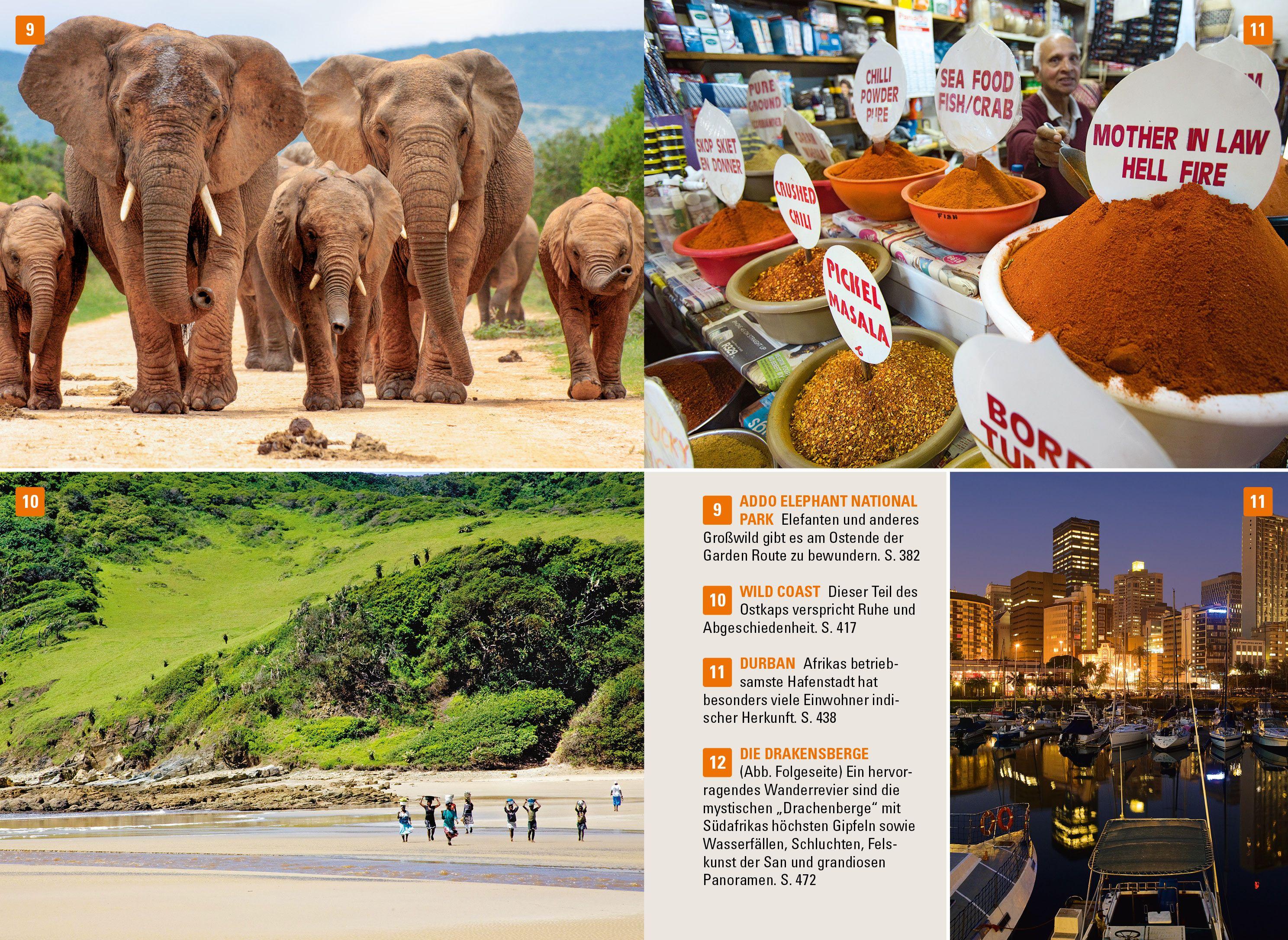 Beispielinhalt (Bild) Stefan Loose Reiseführer Südafrika, Lesotho und eSwatini